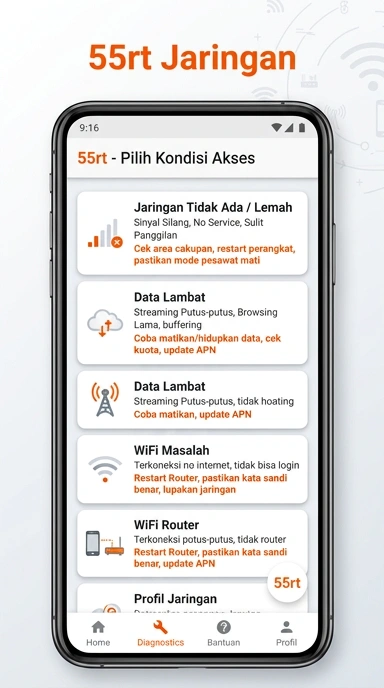 Tampilan link alternatif 55rt