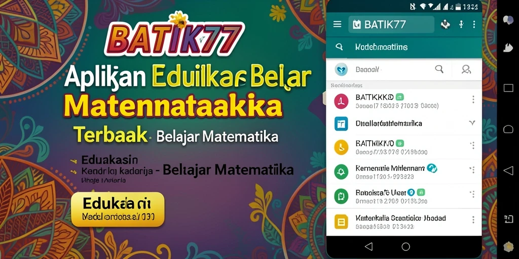 Tampilan antarmuka BATIK77 yang interaktif dan mudah digunakan.