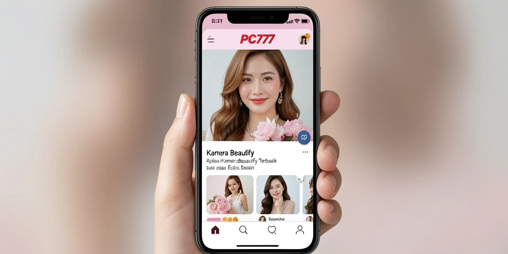 Tampilan antarmuka aplikasi Kamera Beautify yang menarik dan mudah digunakan.