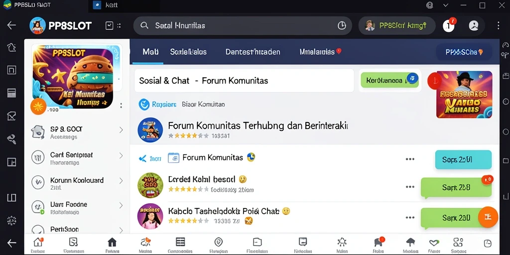 Antarmuka pengguna PP8SLOT yang intuitif dan menarik untuk Forum Komunitas.