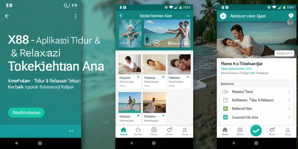Antarmuka X88 yang intuitif dan ramah pengguna untuk Tidur & Relaksasi.
